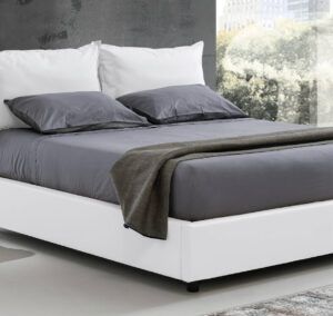 letto contenitore bianco